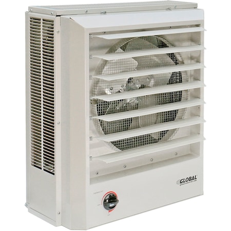 Global Industrial Electric Unit Heater, 1 or 3 Phase, 208/240V, 10kW, 21-7/16 in H, 19 in W 246133